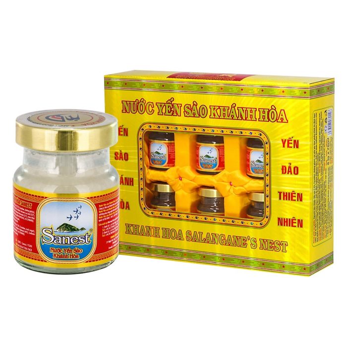 Hộp 6 Hũ Nước Yến Sào Dinh dưỡng cho người lớn Sanest (70ml / hũ)